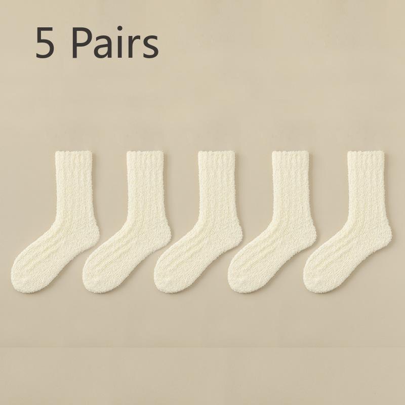 

5 Pairs of Women s Thick Warm Sleeping Floor Home Loose Mozzie Stockings 5 Pairs