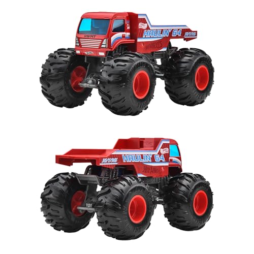 Hot Wheels Monster Truck Big Size Assorted Vehicle Toys 1:24 Mini Cars 4 Cars Box Sold From 3 Years Old Multi FYJ83-989D