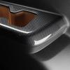 Third Row Water Cup Holder Cover For Hyundai Santa Fe MX5 2024 Carbon Fiber Wood Grain Style Car Inner LHD/RHD