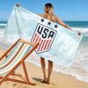 USMNT Print Beach Towel, Large Soft Quick Dry Towel for Beach Camping Swimming