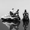 Rotating button winter new shock-absorbing running sneakers soft-soled casual dad trendy shoes