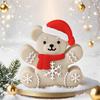 Christmas Bear Silicone Molds Animal Cake Silicone Mould Fondant Molds for Crafting Candle Soap Chocolate Baking Tool