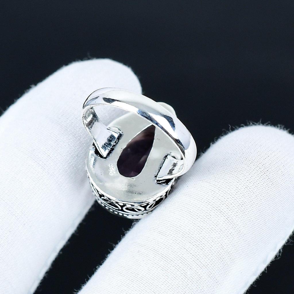 Pink Kunzite Gemstone Ring, 925 Sterling Silver Jewelry, Handmade Ring, Pink Kunzite Statement Silver Ring, Birthday Gifts For Wadding