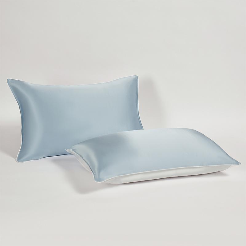 Mulberry Silk Pillowcase Pair - High-Grade Solid Color for Skin & Hair Care