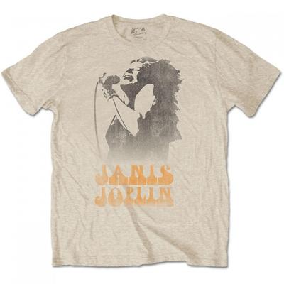 Janis Joplin Unisex Adult Working The Mic Cotton T-Shirt