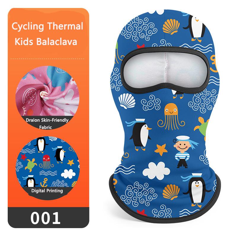 

Colorful Kids Face Mask Windproof Warm Breathable Ski Cycling Mask UV Protection Scarf Face Cover Mask Boys Girls Balaclava