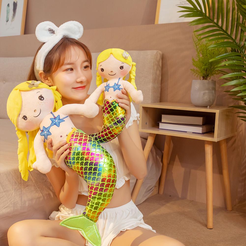 1PC 30cm Cartoon Mermaid Plush Doll Toy Children Adults Cute Comfot Pillow Plush Toys for Baby Girls Boys Christmas Gifts