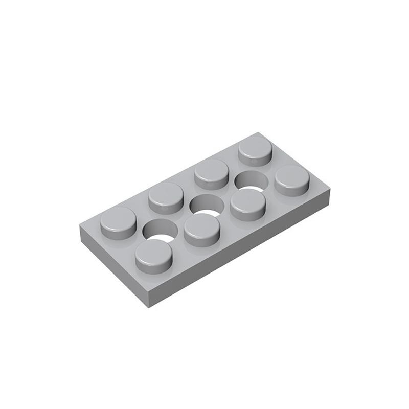 50pcs MOC Assembles Brick Particles 3709 High-tech Plate 2 X 4 with 3 Holes Building Blocks Parts DIY Bricks Bulk Model Parts To