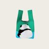 Gift bag birthday gift bag handbag handbag hand carry out panda handbag woven handbag knitting