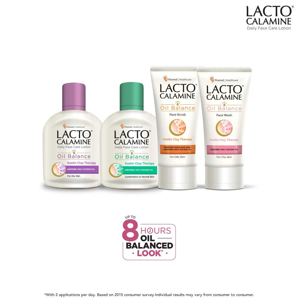 Lacto Calamine Oil Control Lotion for Oily Skin, 30ml Pack, Lightweight Hydrating Face Moisturizer