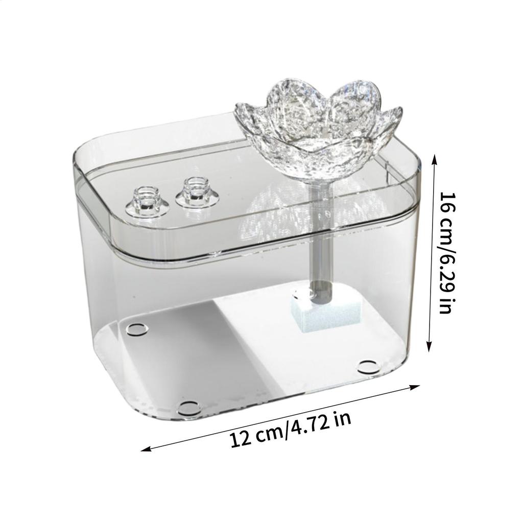 Cat Water Fountain USB Rechargeable Filter Waterer Silent Automatic Dog Water Dispenser For Indoor Home Kitten Dog