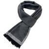 Used [NEW] [FQZMQBQ] Men's Cashmere Scarf, Large Stole, Black, Gray, Thin, Cold Protection, Warm, Stylish, Popular, Compact, Wool, Commuting,
