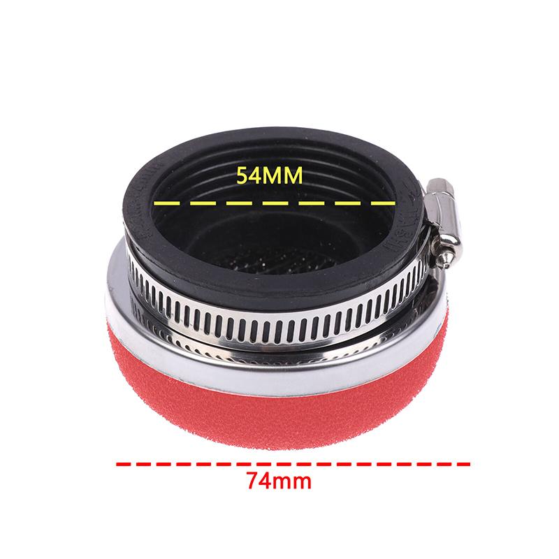 

1Pcs Motorcycle Air Filter Cleaner Air Filter 2 Stroke Engine Dirt Pit Bike Scooter 35/38/42/45/48/54/60Mm Motorcycle Parts 54mm