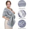 Korean Style Faux Fur Scarves Soft Cloak Bride Shoulder Fake Collar Plush Shawl  Ladies/Girls