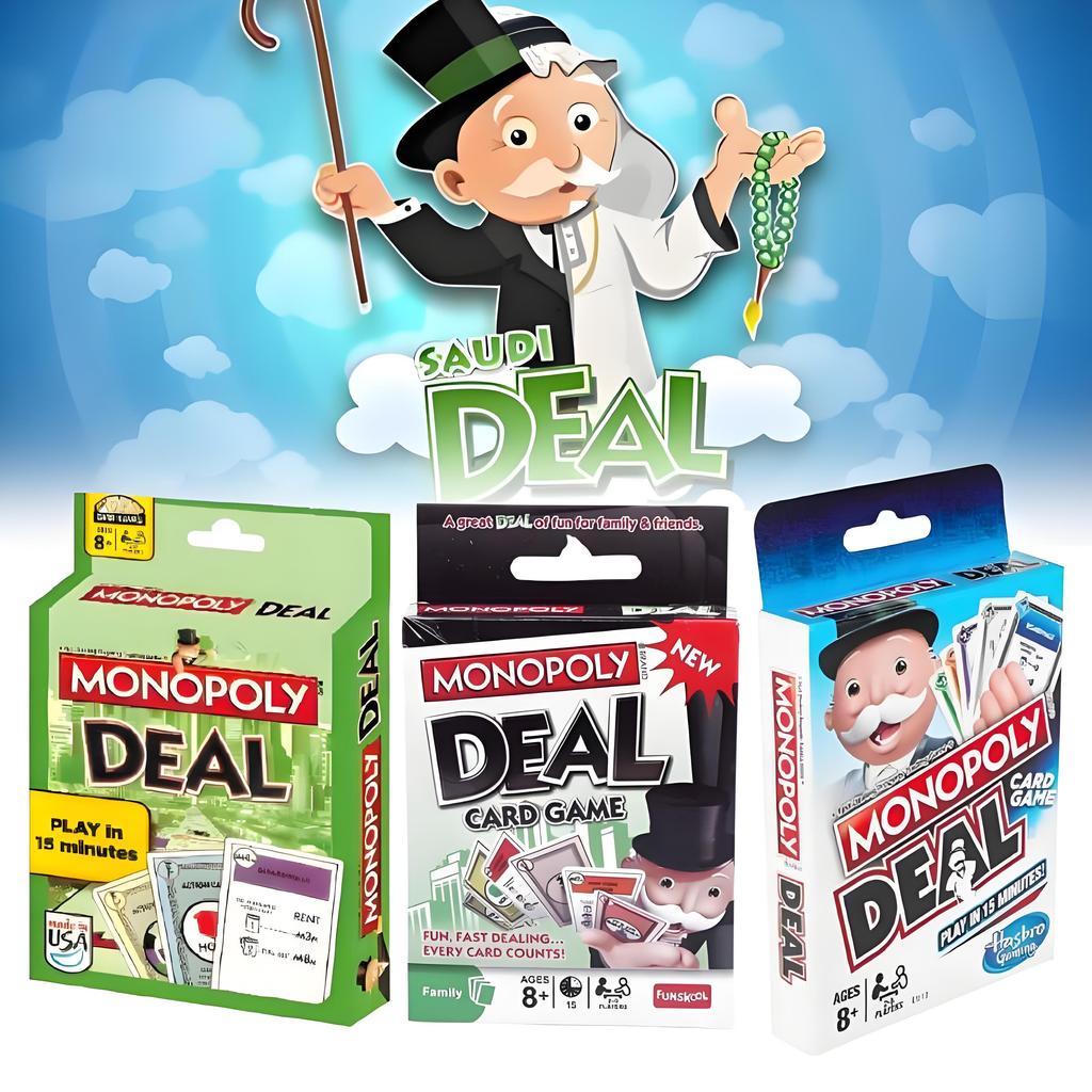 Deal Monopoly Card Board Games Props Family Party Paper Toy Fuuny Gift Kids