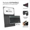 Case for Tablet and Keyboard Subblim SUB-KT2-BT0002 Grey Spanish Qwerty