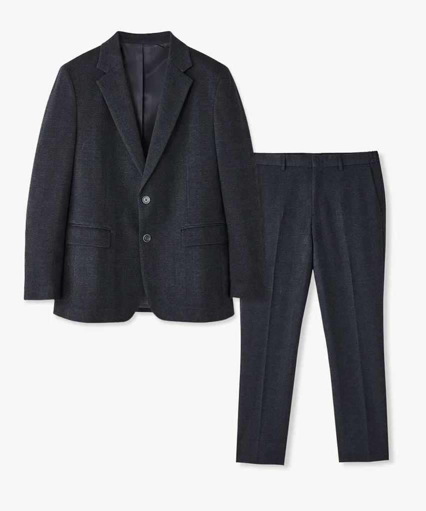 Stco Comfort Glen Check Setup Set Navy (Relaxed Fit)_Sejva01Set