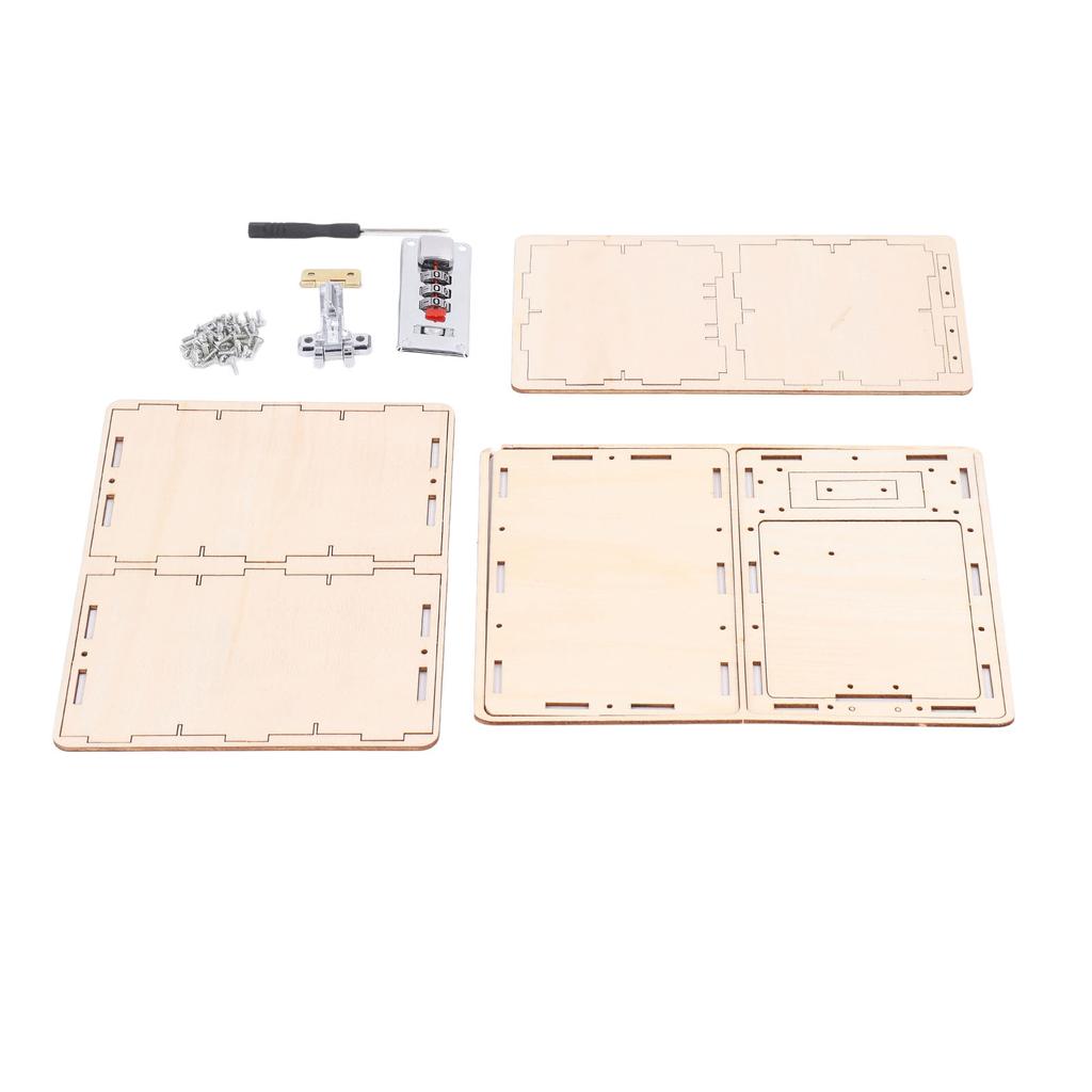 Safe Box Building Block DIY Toy Money Bank Coded Lock Model Gift for Children Kids