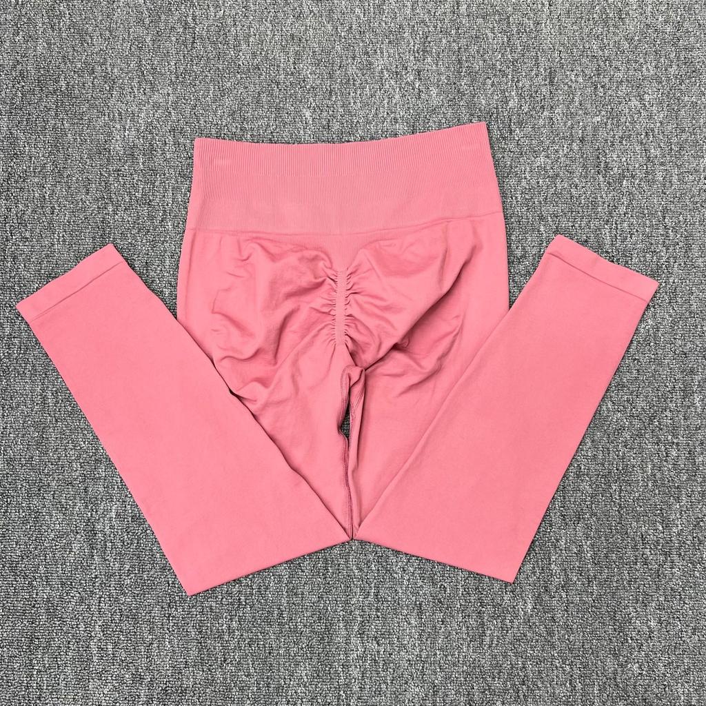 Nahtlose Pfirsich-Po Yoga-Hose: Hohe Taille, Keine Nähte, Hochelastische Sportbekleidung für Damen