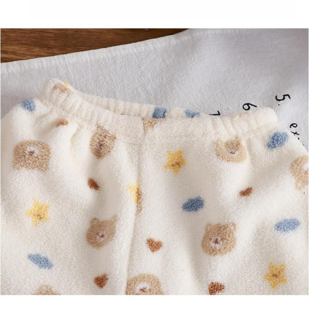 Plyšová, Zesílená Sada, Dětská, Domácí Oblečení, Teplá Sada, Dětské Oblečení, Dvoudílná Sada