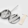 Versatiles Stainless Steel Camp Cookware Portables Camp Cookware Eating Gear for Campers