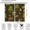 Kids Animal Curtains,Cartoon Forest Woodland Cute Jungle Bear Rabbit Deer Fox Print Window Treatments for Boys Girls Bedroom