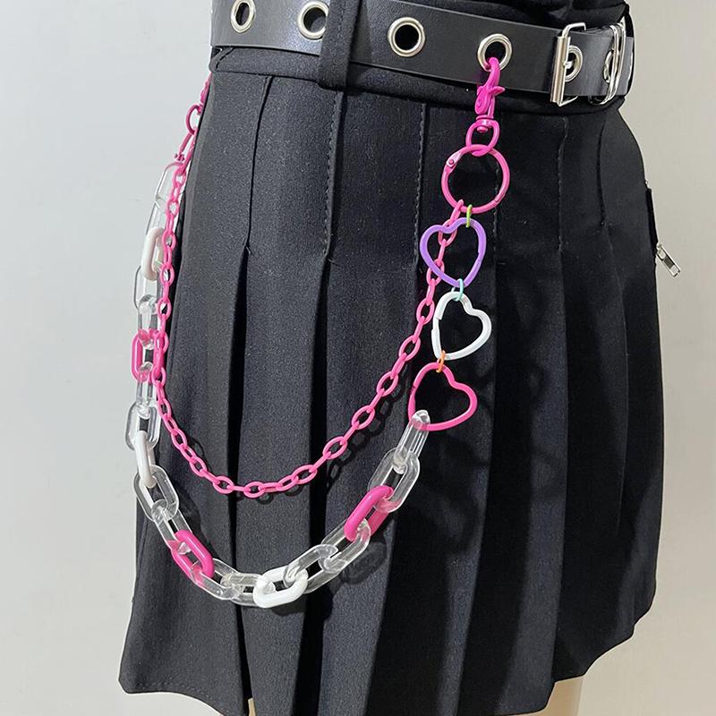 

Jewelry, Vintage Color Metal Love Belt Chain, Women S Plastic Chain, Trouser Chain Accessories