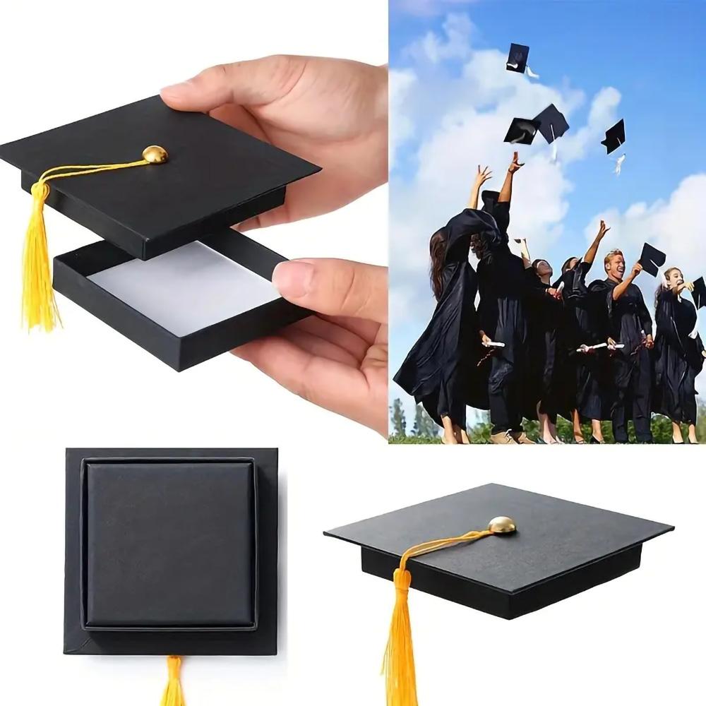 2/5pcs Graduation Season Jewelry Gift Box Graduation Return Gift Hard Box Jewelry Gift Packaging Cardboard Box Graduation Suppli