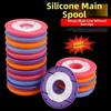 10pcs Silicone Material Main Line Box 10pcs Fishing Tackle Box Fishing Line Spool  For Fishing