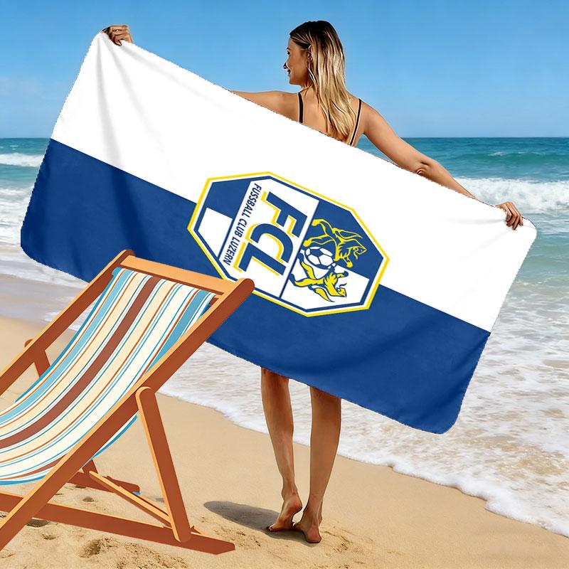 FC Luzern Print Beach Towel, Large Soft Quick Dry Towel for Beach Camping Swimming