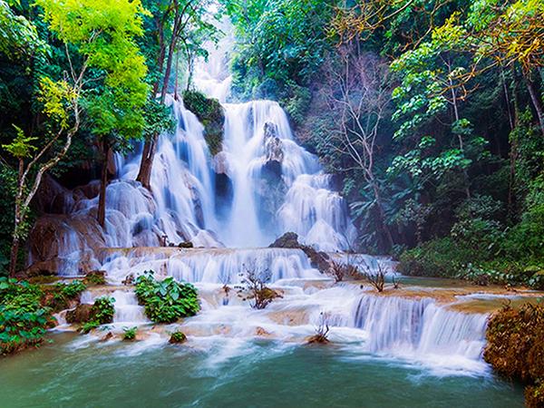 

Алмазная картина Водопад 5D DIY Полный круглый Алмазная вышивка Пейзаж Вышивка крестом Весеннее украшение дома Full Round 20x25CM