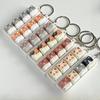 Keyboard Anti-stress Toy Pendant 2/3/4/6/9 Keys Cat Fidget Keychain  Children Adults