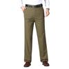Men's High Waist Black Cotton Business Casual Pants - Summer 2021 Collection