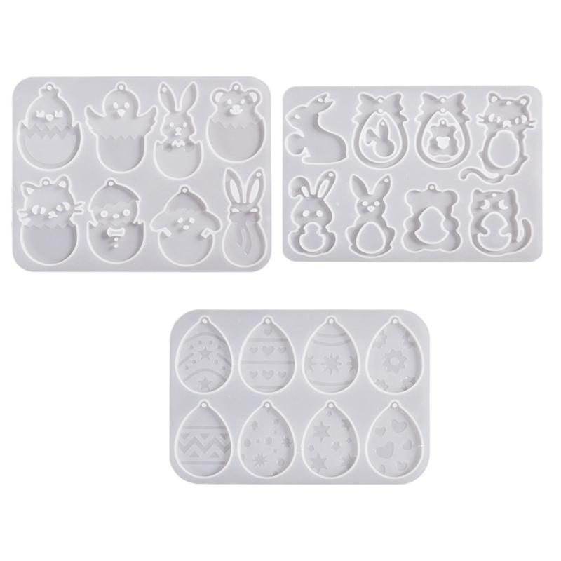 Creative Easters Themed Silicone Earring Mold Personalized Jewelry Making Mould Easy Demold Earwear Epoxy Resin Molds