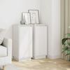 VidaXL Buffets 2 Pcs White 31.5x34x75 Cm Solid Pine Wood