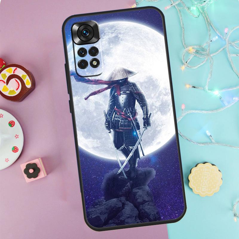 Japan The Samurai Ninja Case For Xiaomi Redmi Note 14 Pro 9 10 11 12 13 9S 10S 11S 12S Redmi 14C 10C 12C 13C Cover