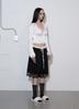 MLK Logo Satin Lace Pants (Black)