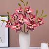 Echte Berührung Cattleya Orchideenstiel Lebensechte Optik Cymbidium Orchideen-Zweig Hochzeit