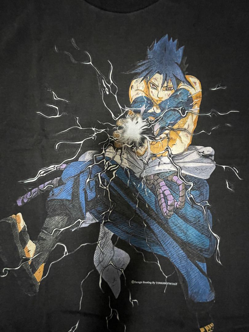 

[USED] Rare NARUTO Uchiha Sasuke Anime T-shirt