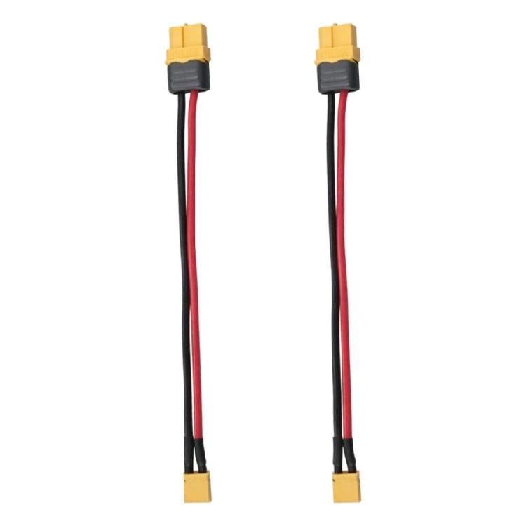 XT60H to XT30U Cable Set, 2 Finished Cable Assemblies for Model Battery Charging and Electronic Controller Tasks