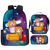 Backpack 17-Inch Student Schoolbag Set 3D Digital Printing Schoolbag To Make