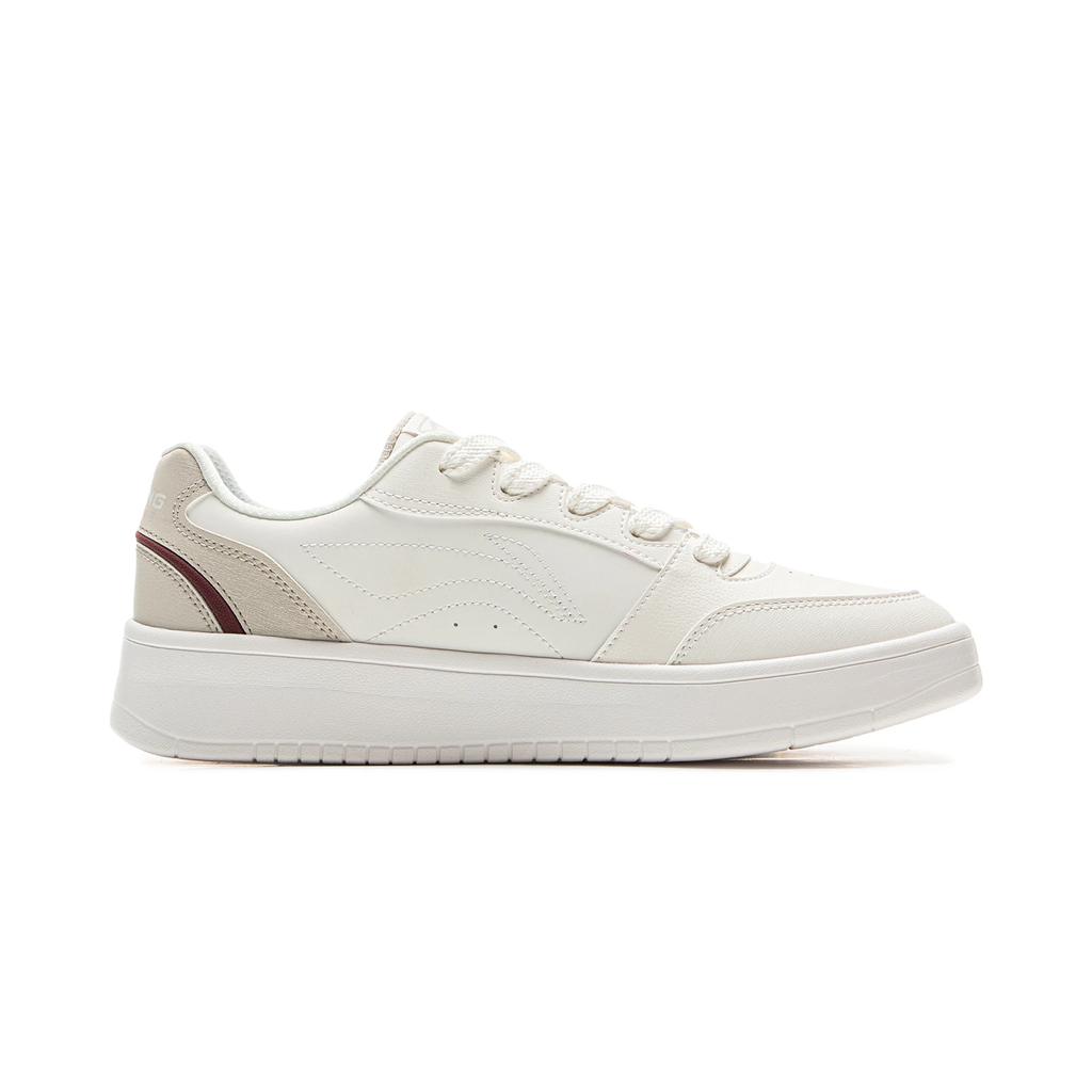 New LiNing Yuanbao V3 Anti Slip Wear Resistant Low Top Skateboard Shoes Men's White Beige AGCV107-2