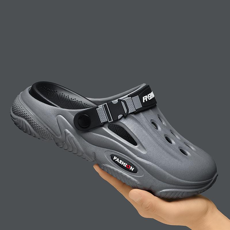 Fashion New Men Slippers Summer Slides Dual-purpose Sandals EVA Soft-sole Upsteam Shoes Unisex Indoor Outdoor Walking Beach Shoes