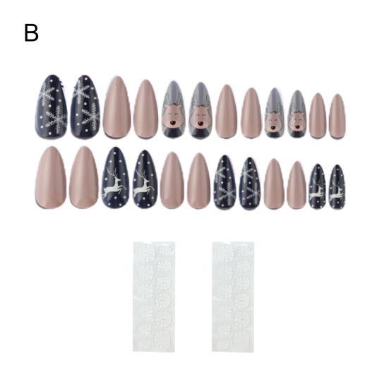 Nail Tip Artificial Quick Building Fully Cover Press On Wearable Fake Full Cover Nail for Female