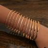 12Pcs Punk Curb Cuban Chain Bracelets Set For Women Miami Boho Thick Gold Color Charm Bracelets Bangles  Jewelry