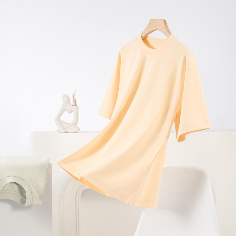 2024 New Summer Ice Cotton Loose Short Sleeve T-Shirt for Women—Japanese Korean Casual Dopamine Trend Couple Top