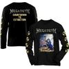 Megadeth groupe américain punk metal rock T-shirt unisexe à manches longues imprimé chemise mode automne rue américaine rétro haut