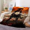 Game G Ghost of Tsushima Blanket Warm And Soft Suitable For Bedroom Living Room Sofa Bed Office Travel Camping