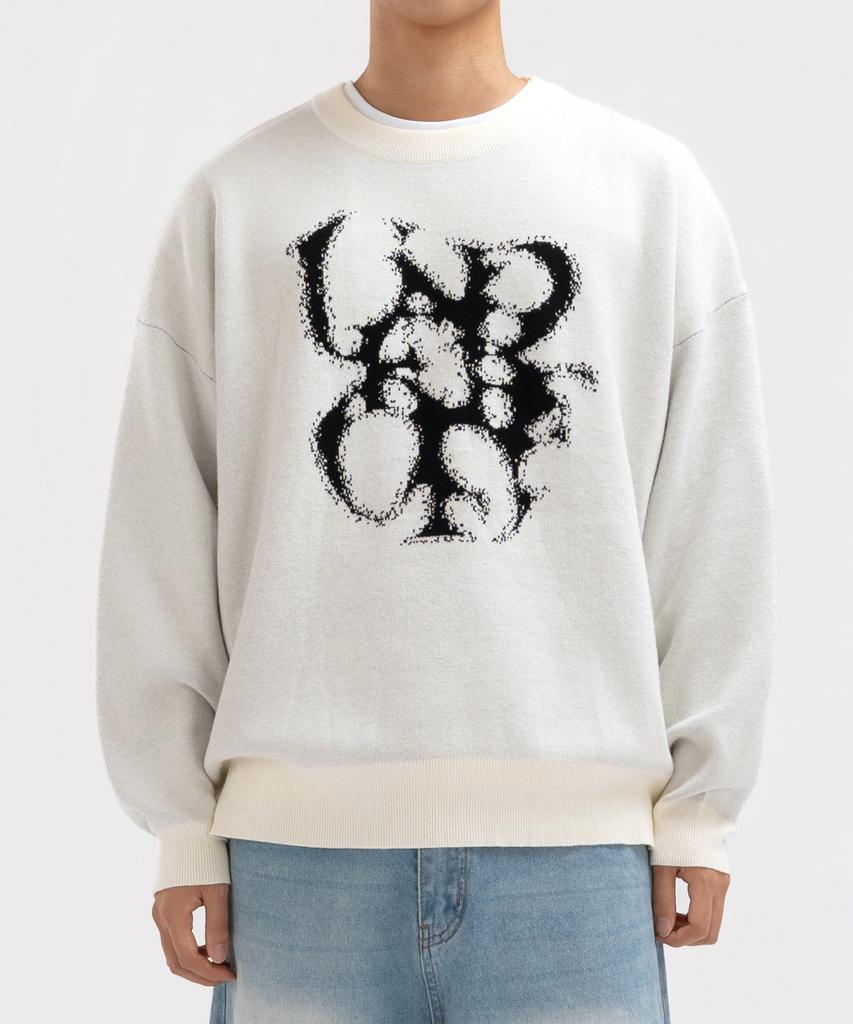 UNDEROFF Under Smoke Jacquard Knit Ivory