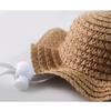 Pet weaving hat cat straw hat cat headgear pet photo jewelry explosive pet supplies